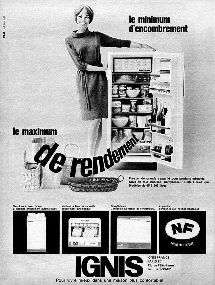 Publicit� Ignis 1967