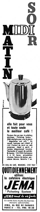 Publicité Jema 1963