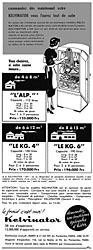 Publicit Kelvinator 1953