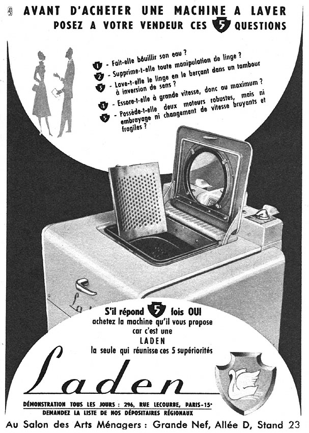 Publicité Laden 1952