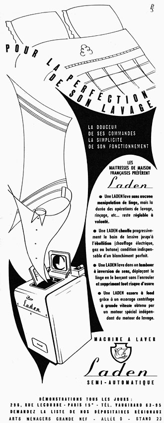 Publicité Laden 1952