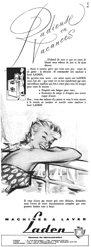 Publicité Laden 1954