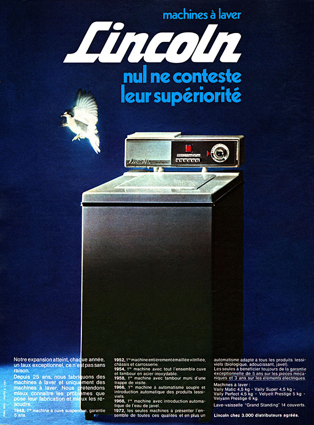 Publicité Lincoln 1972