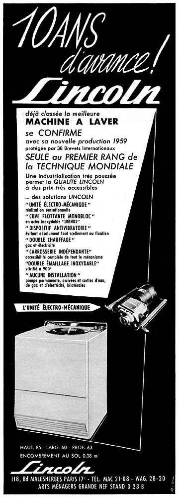 Publicité Lincoln 1959