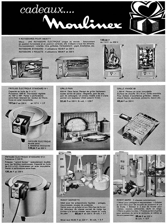 Publicité Moulinex 1968