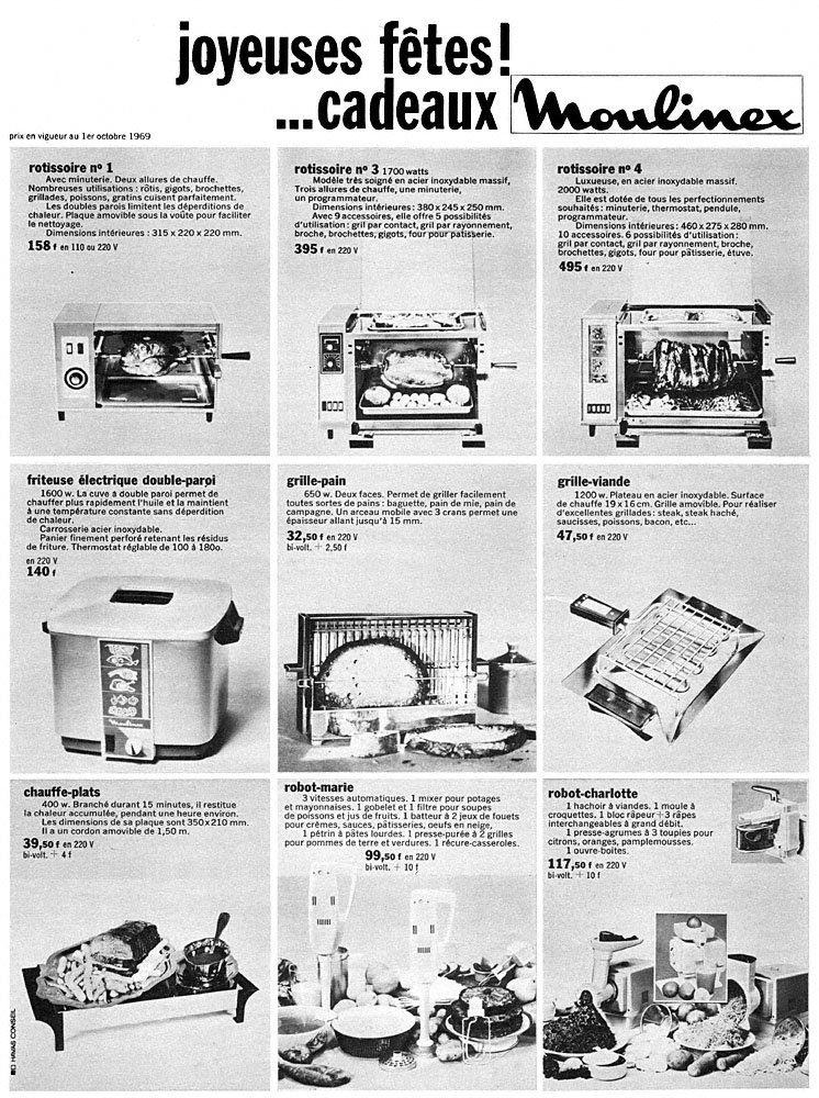 Publicit� Moulinex 1969