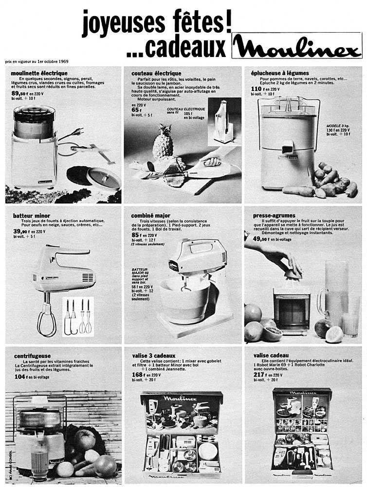 Publicit� Moulinex 1969