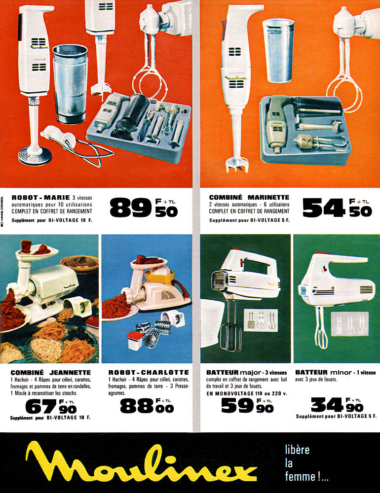 Publicit� Moulinex 1964