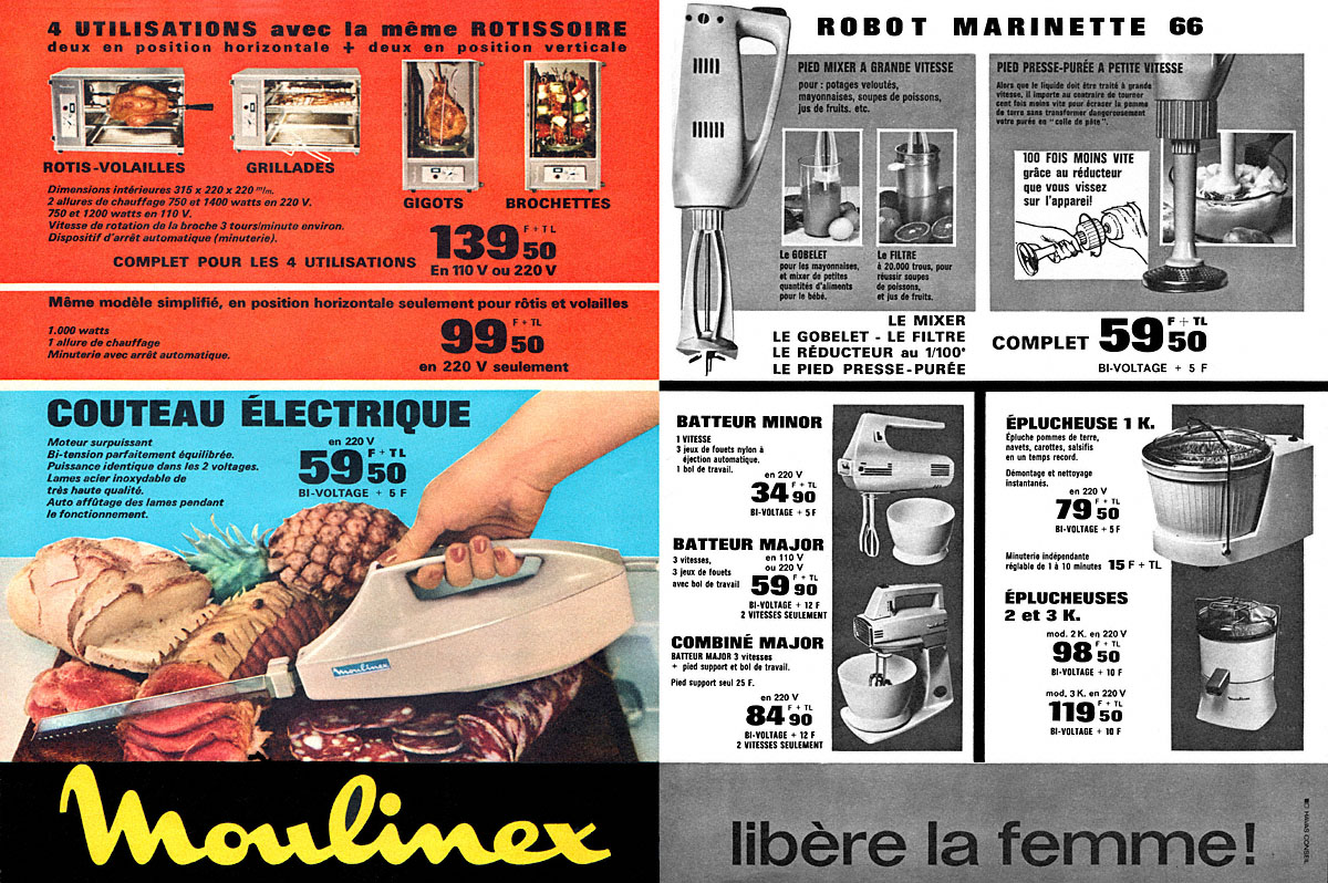 Publicit� Moulinex 1966