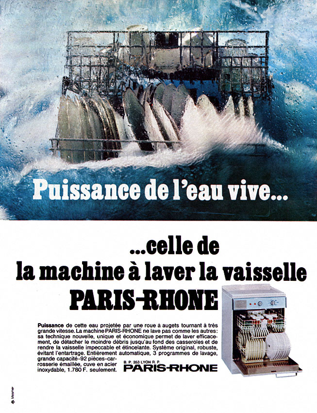 Publicité Paris-Rhone 1968