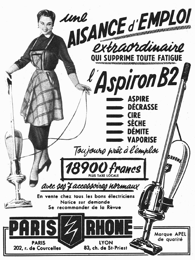 Publicité Paris-Rhone 1956