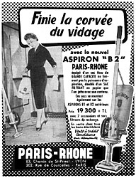 Publicit Paris-Rhone 1956
