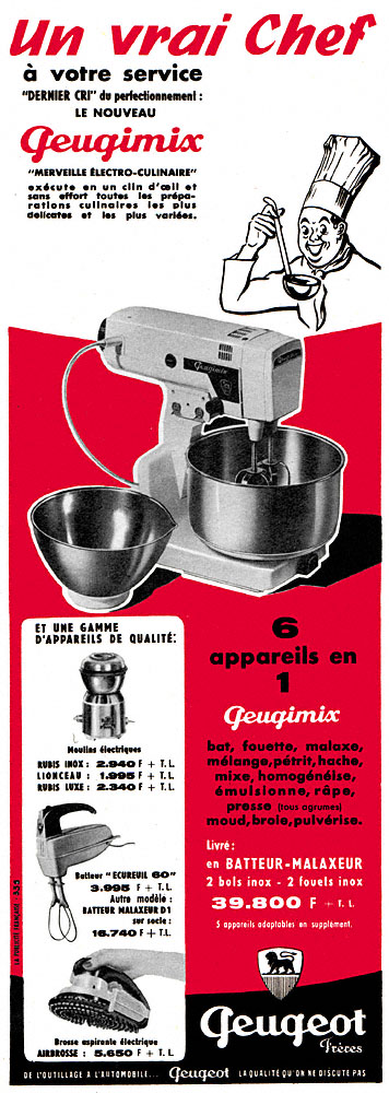 Publicité Peugeot 1959