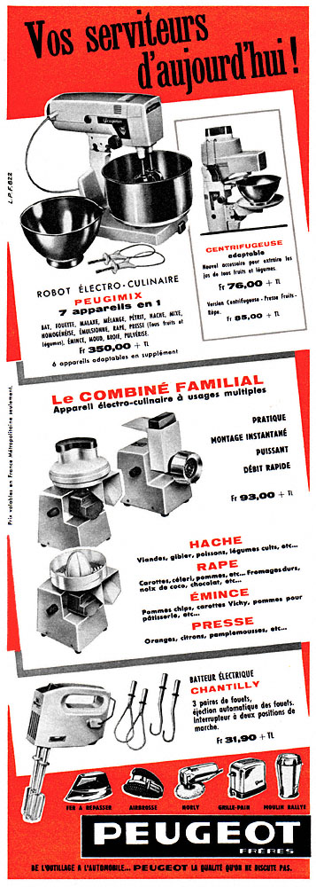 Publicité Peugeot 1963