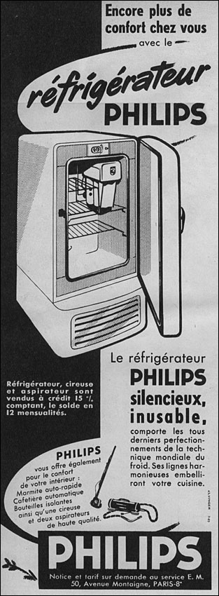 Publicité Philips 1953