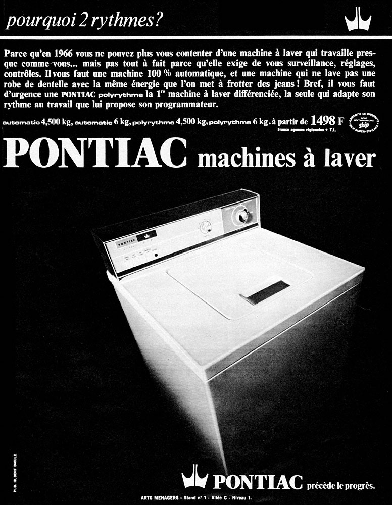 Publicit� Pontiac 1966