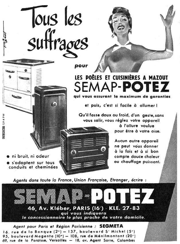 Publicité Potez 1955