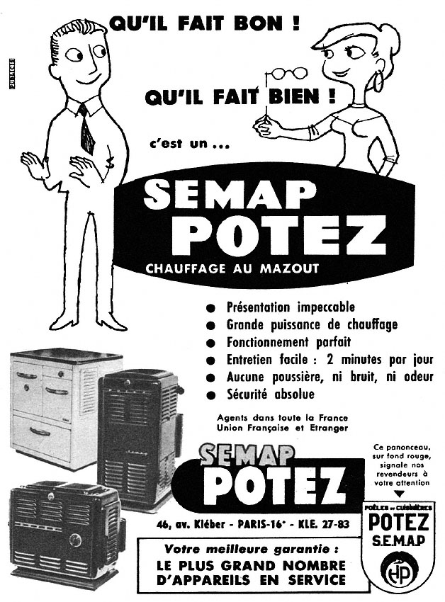 Publicité Potez 1955