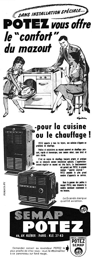 Publicité Potez 1956