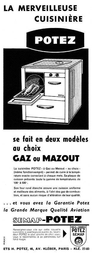 Publicité Potez 1957