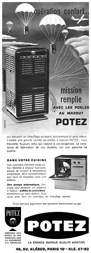 Publicité Potez 1959