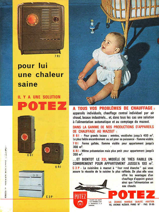 Publicité Potez 1961