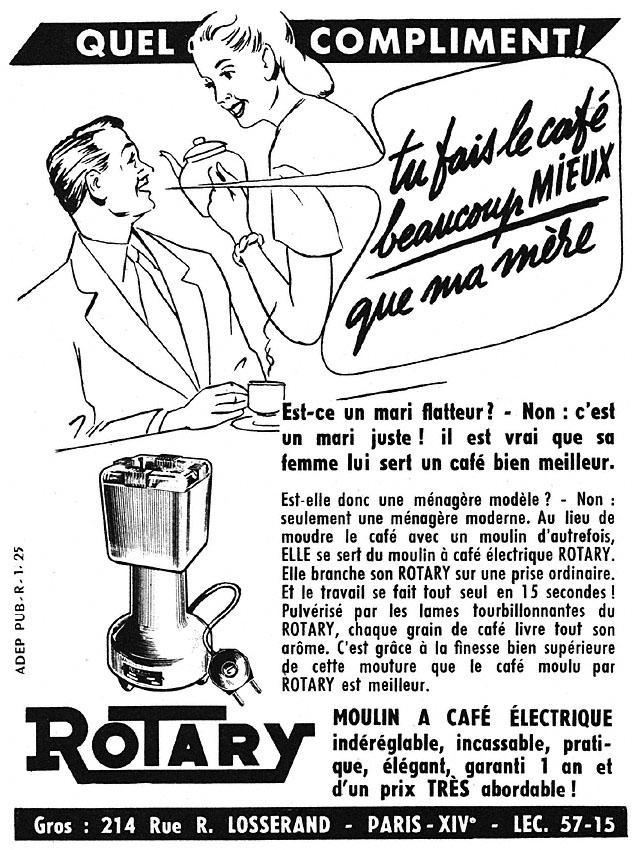 Publicité Rotary 1952