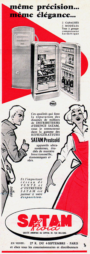 Publicité Satam 1958