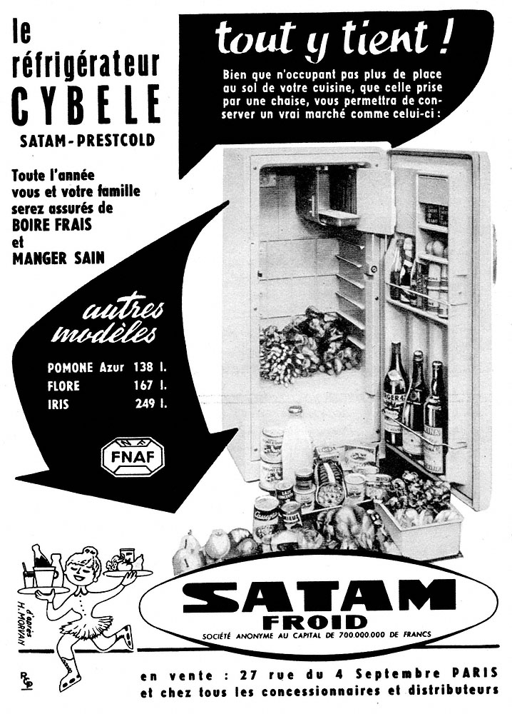 Publicité Satam 1959