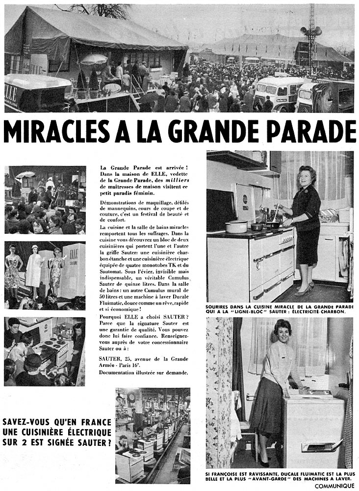 Publicité Sauter 1958