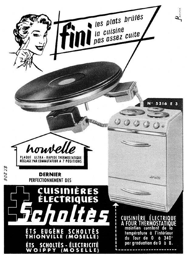 Publicité Scholts 1955