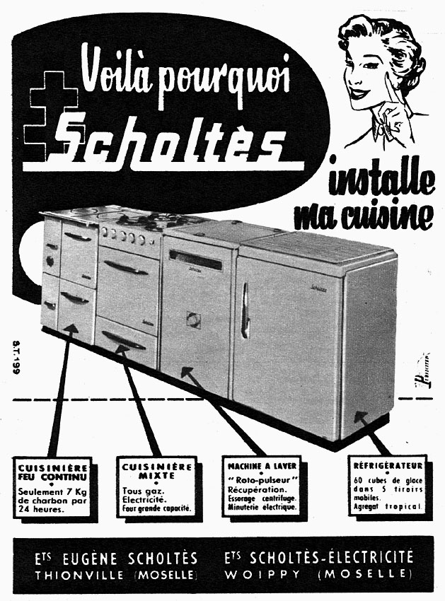Publicité Scholts 1955