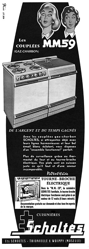 Publicité Scholts 1959