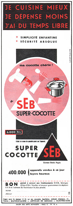 Publicité Seb 1956