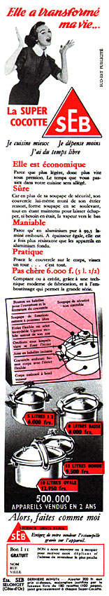 Publicité Seb 1956