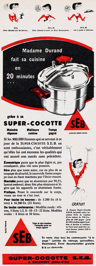 Publicité Seb 1957