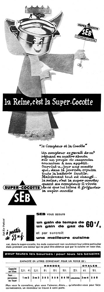 Publicité Seb 1960