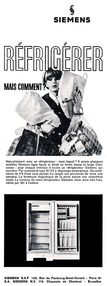 Publicité Siemens 1964