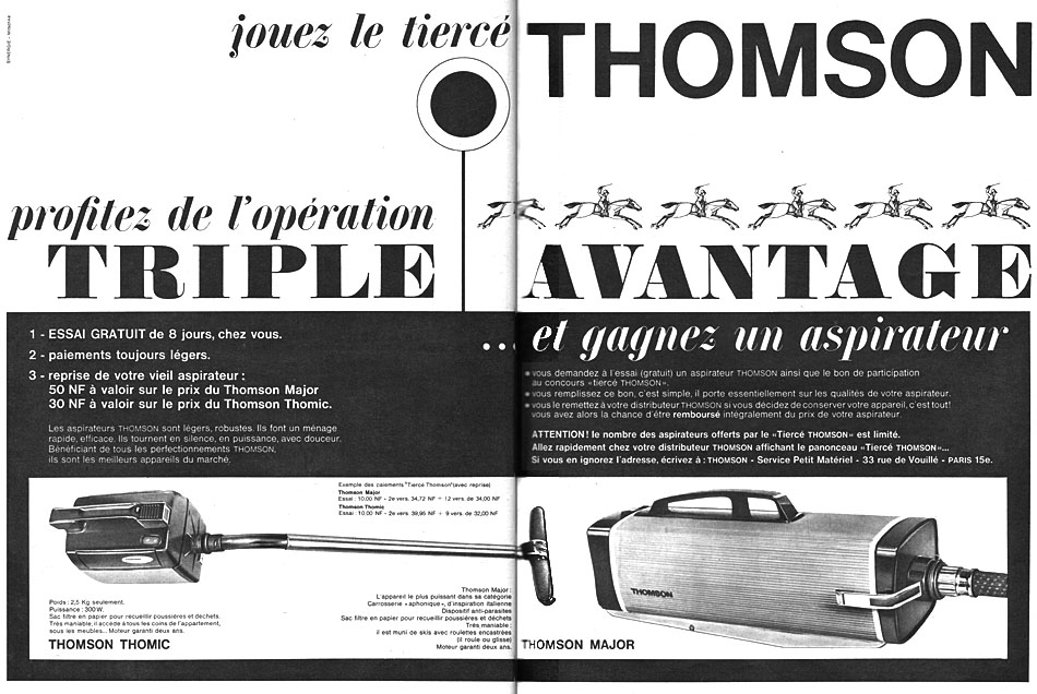 Publicité Thomson 1961