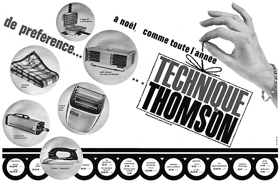 Publicité Thomson 1962