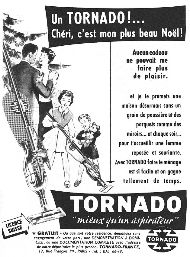 Publicité Tornado 1953