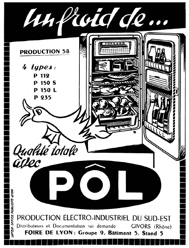 Publicité Zzdivers_ELE5 1958