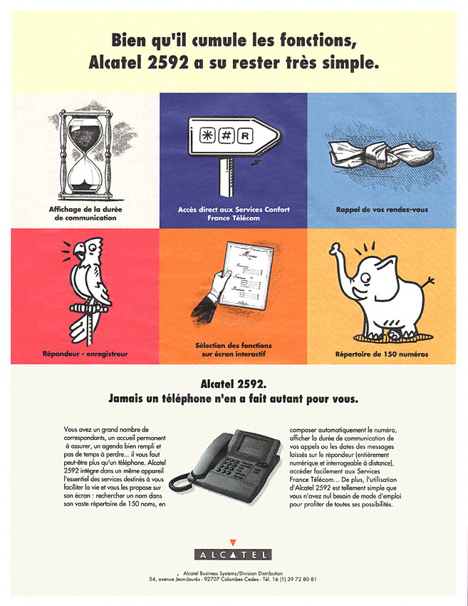 Publicité Alcatel 1993