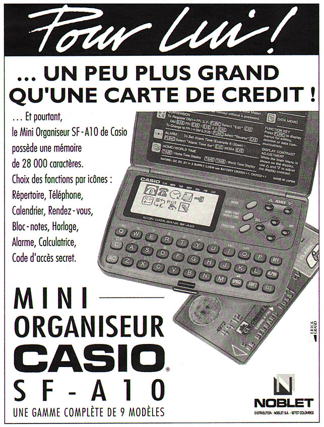 Publicité Casio 1993