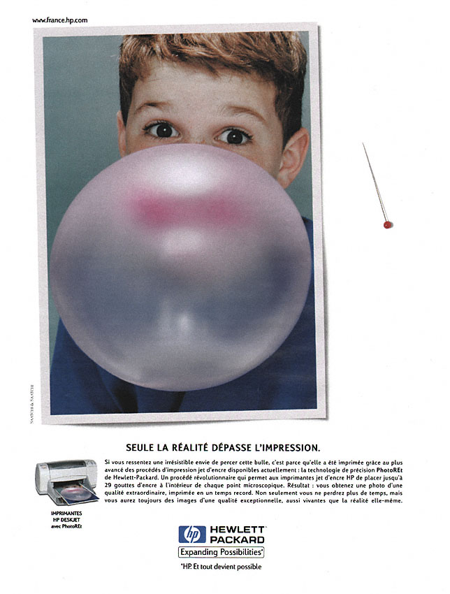 Publicité Hewlett-Packard 1999
