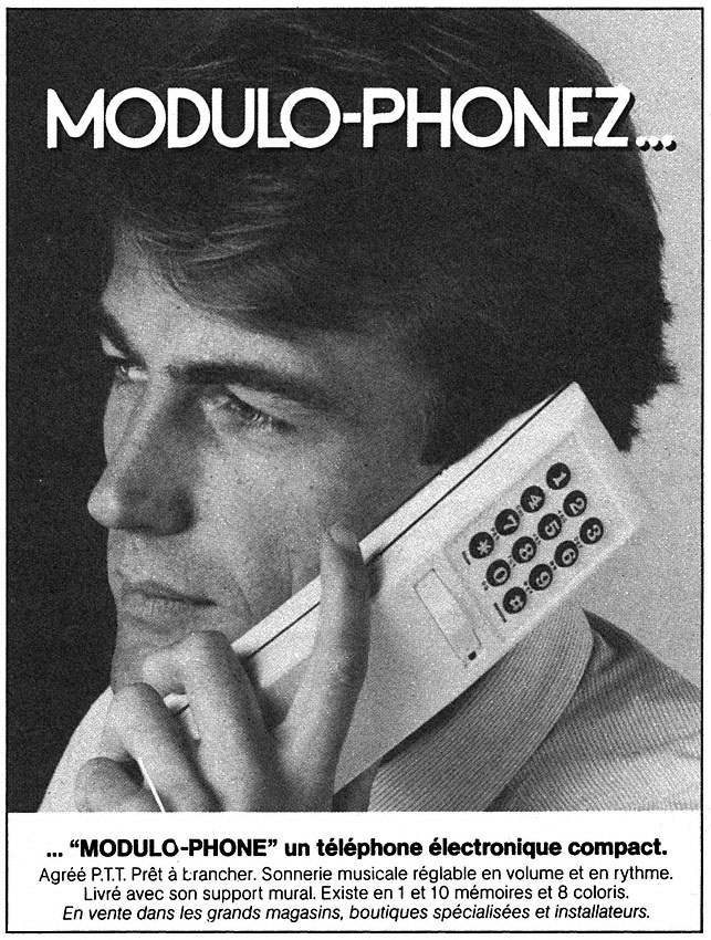 Publicité Modulophone 1984