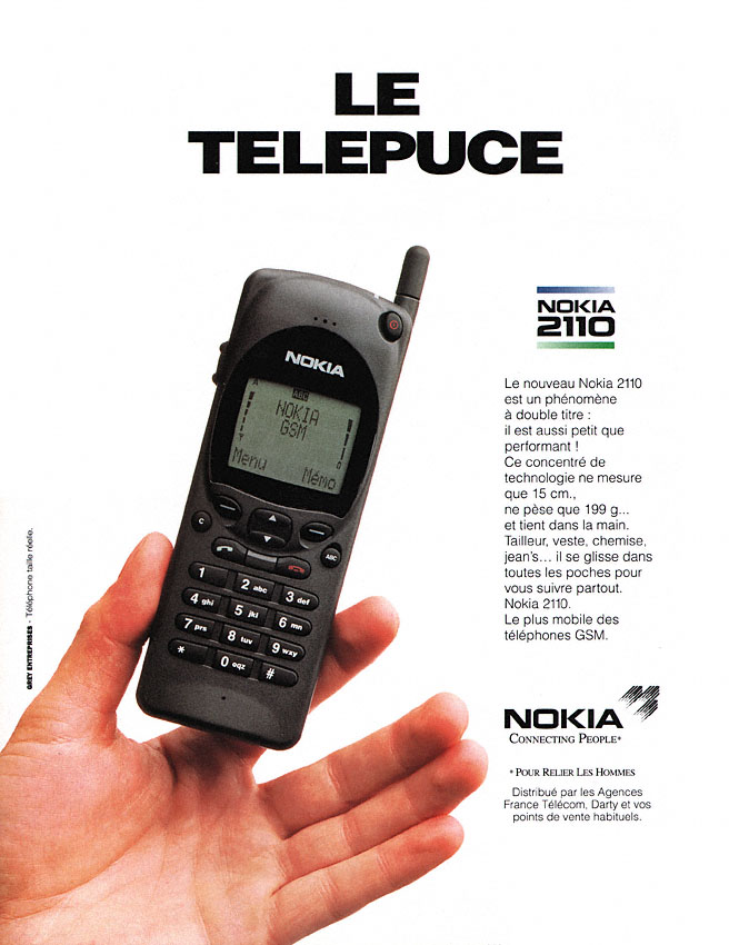 Publicité Nokia 1994