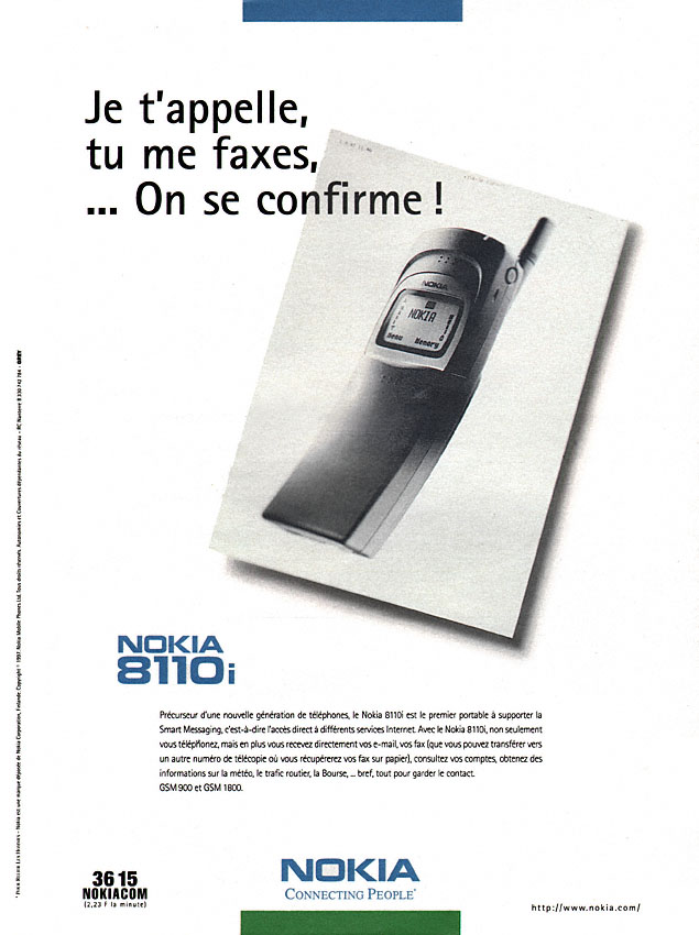 Publicité Nokia 1997