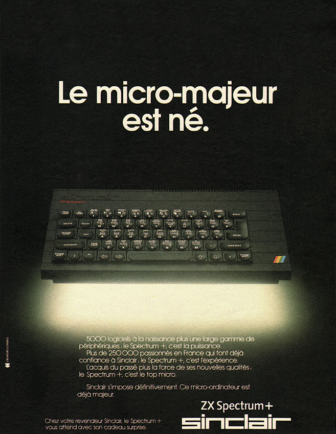 Publicité Sinclair 1984