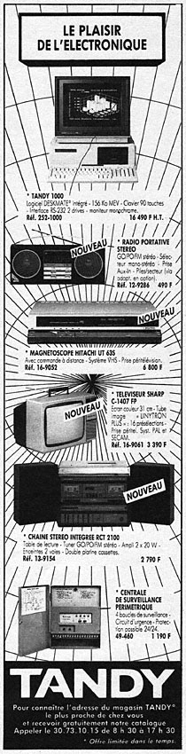 Publicité Tandy 1985